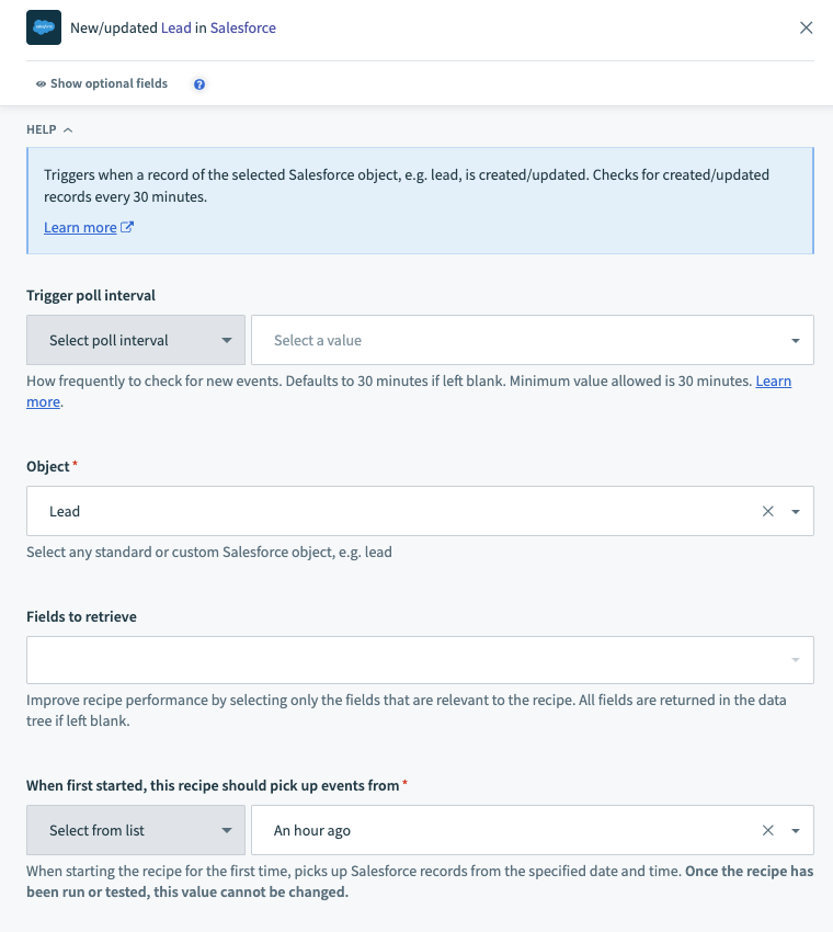 New/updated record trigger