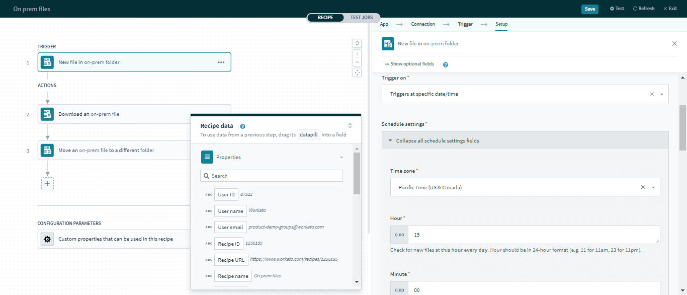 日時によるスケジュール