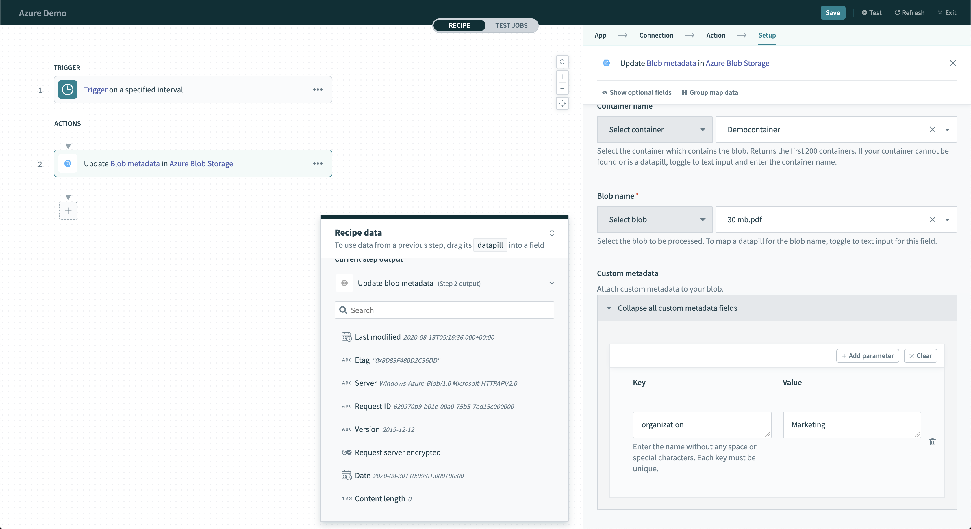 Update Blob metadata