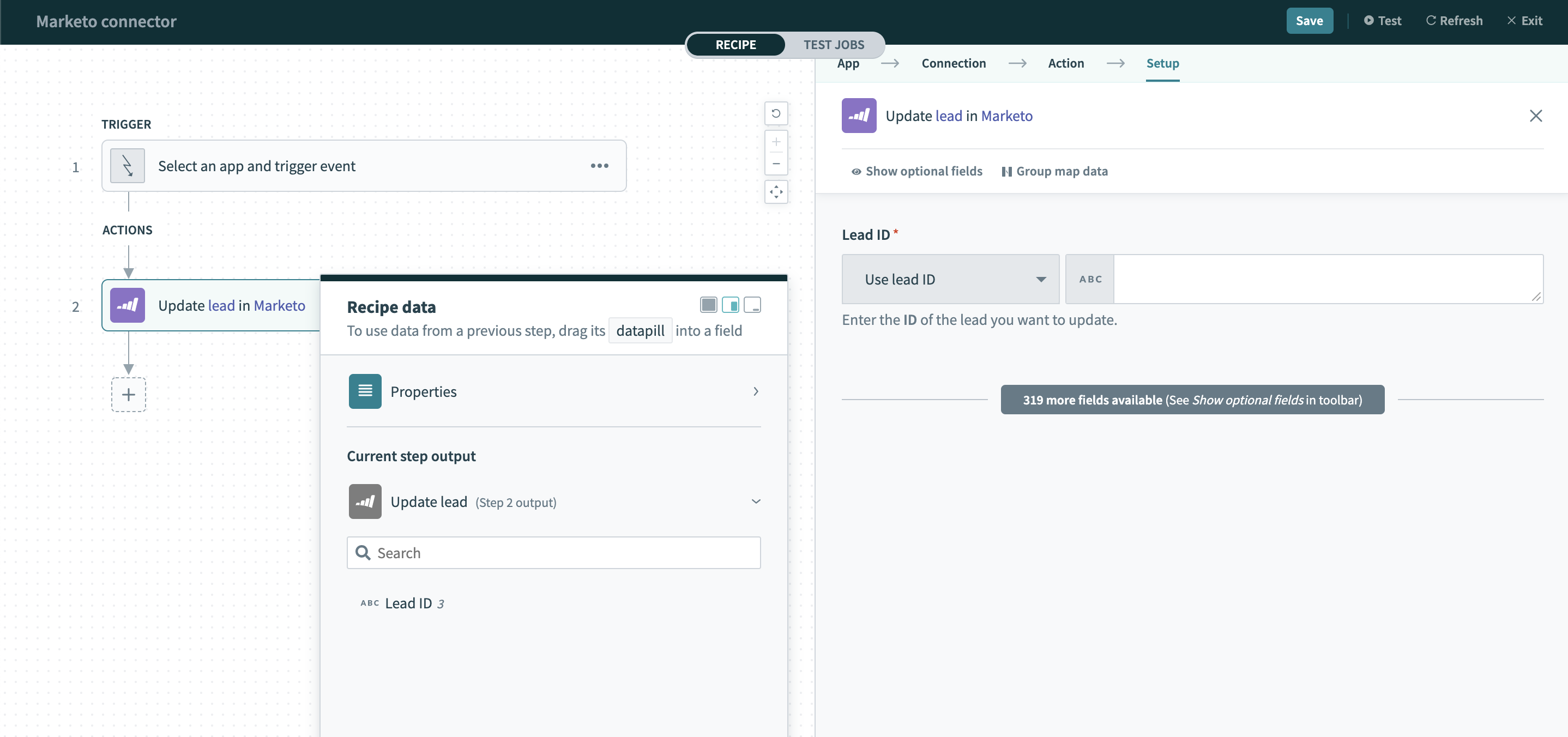 リード更新アクション