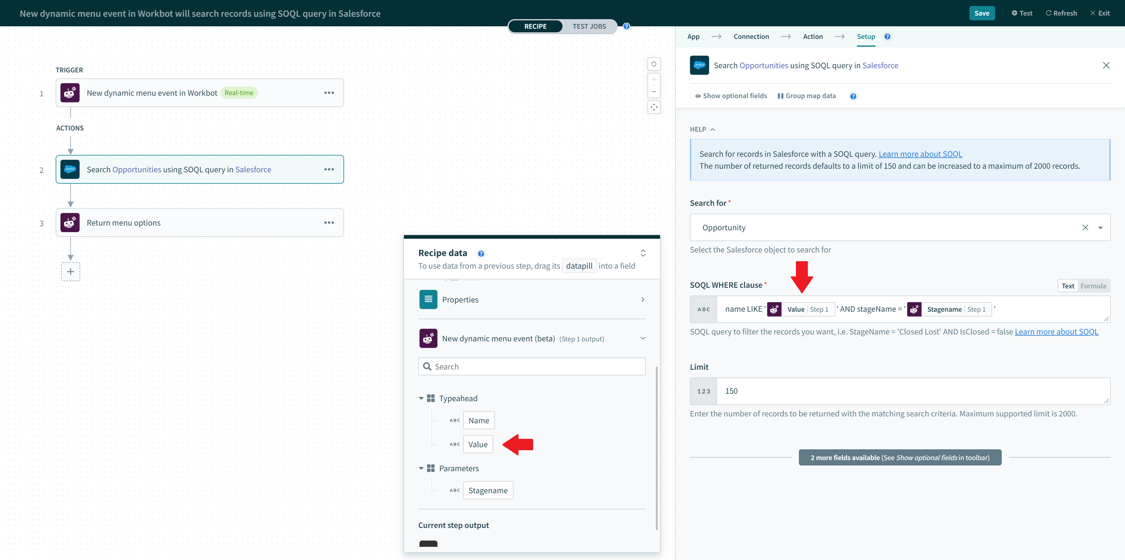  を使用した検索の絞り込み