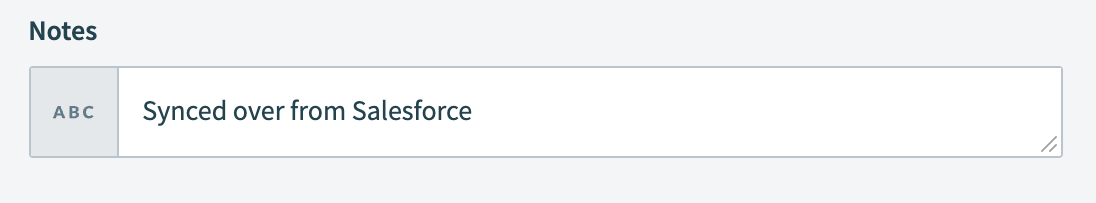 Input field with constant mapping