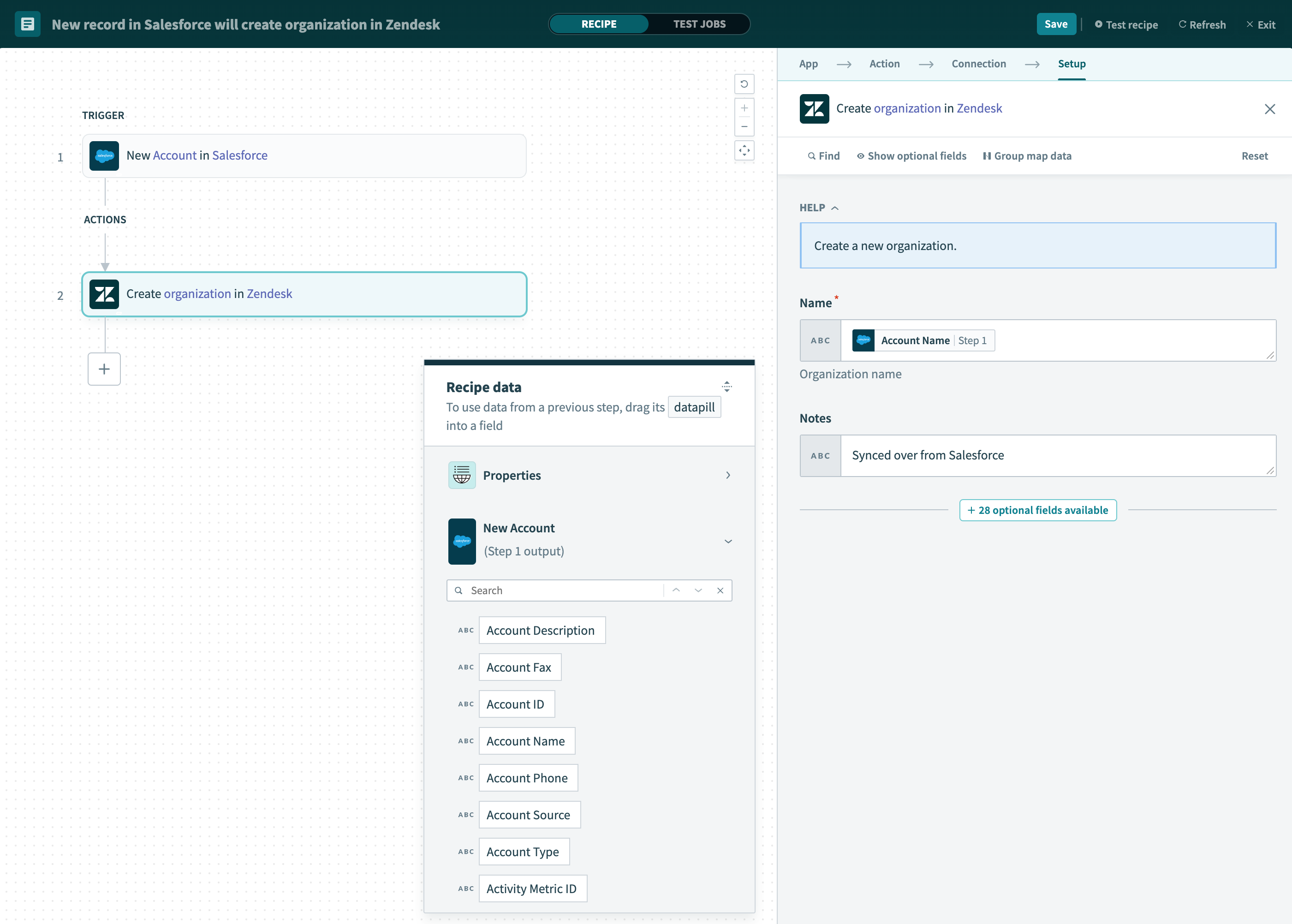 Input fields