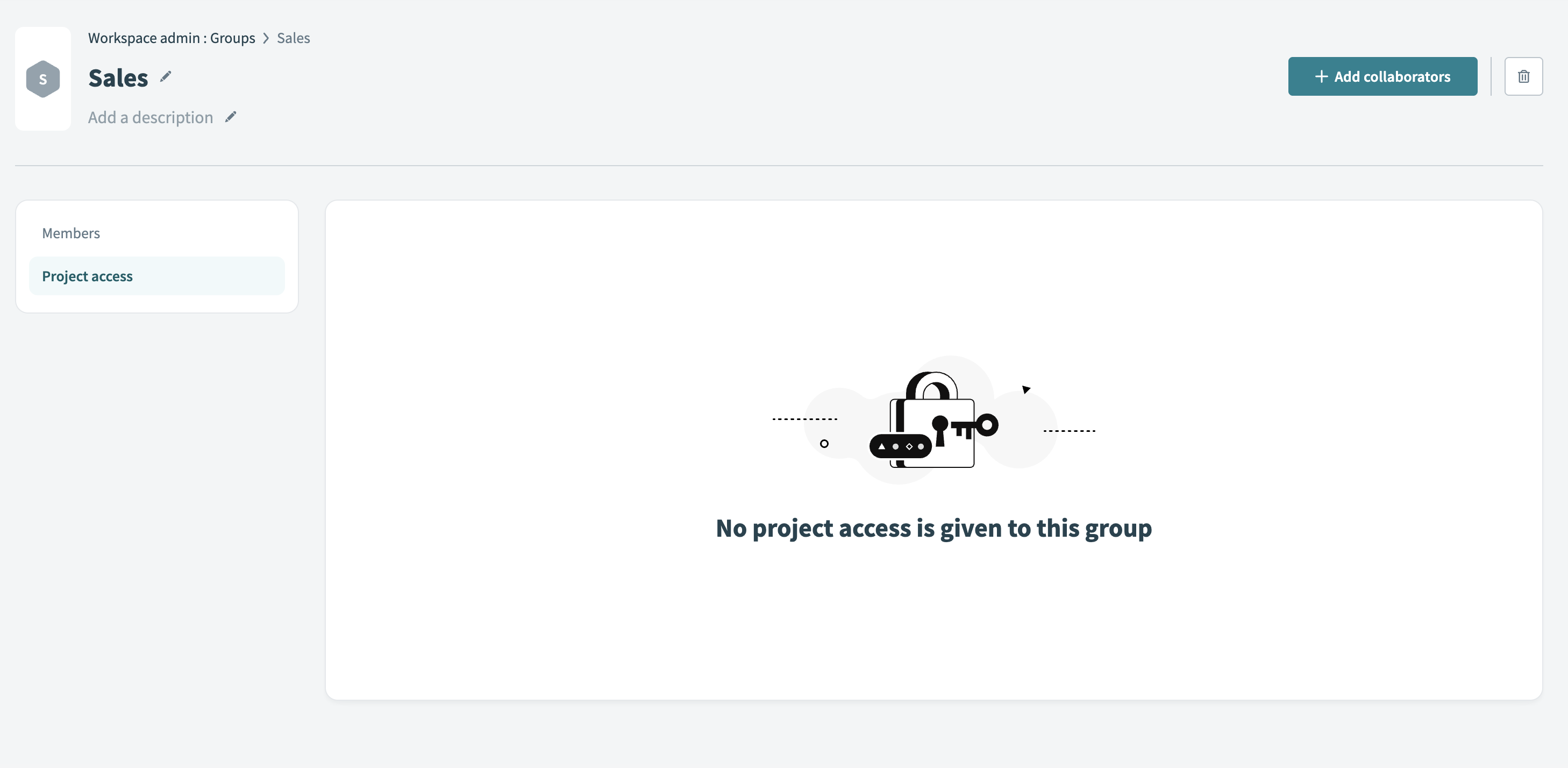No project access