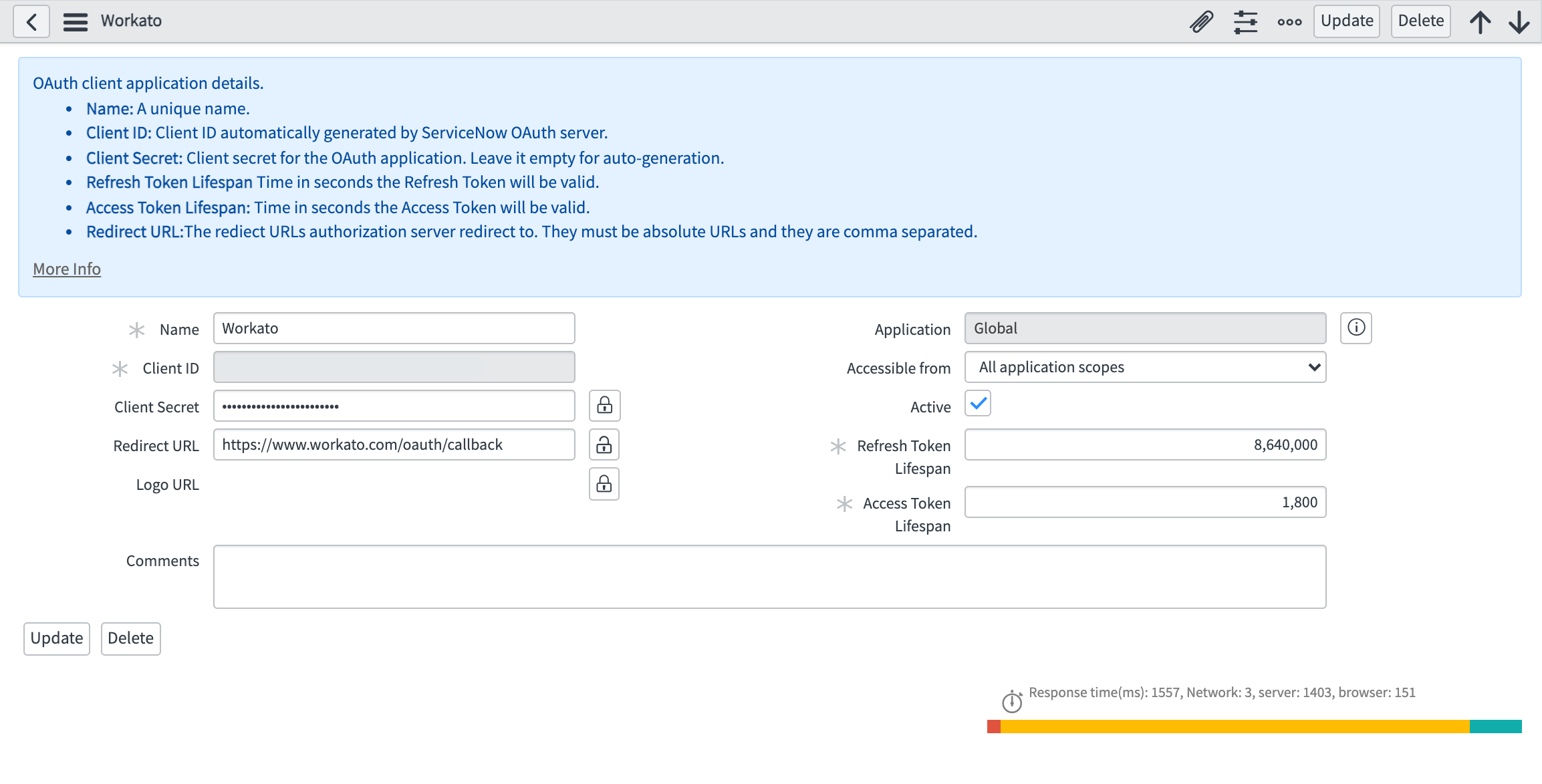 OAuth 2.0 client