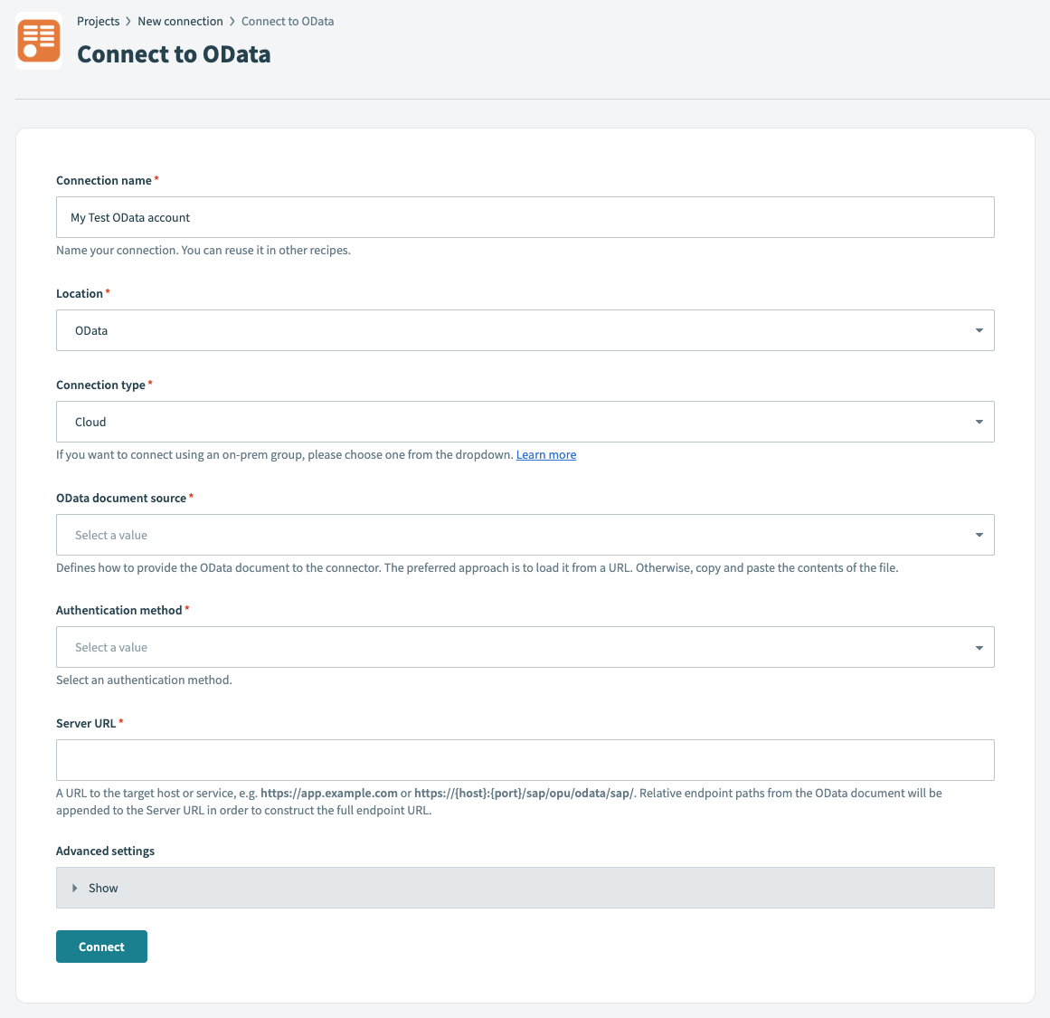 OData Connection