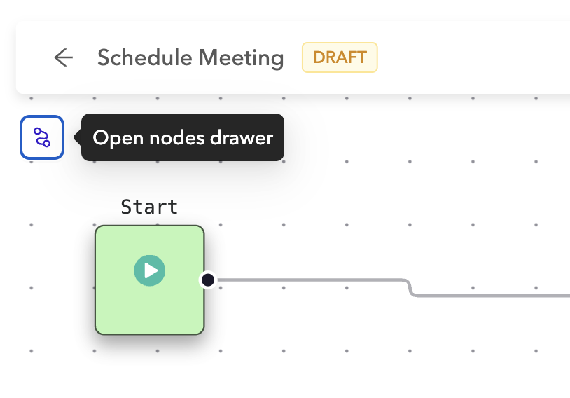 Open the nodes drawer