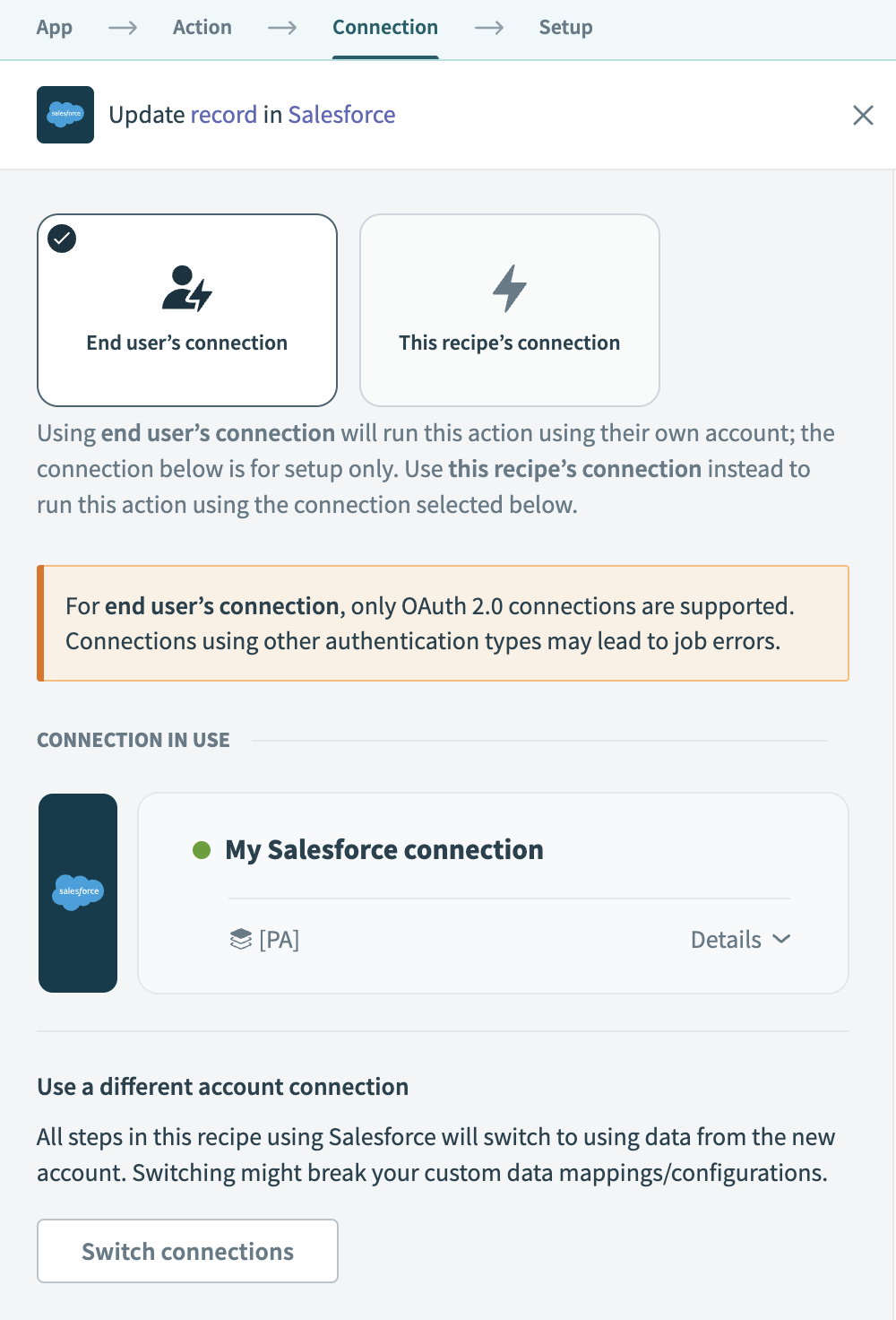 Connection type