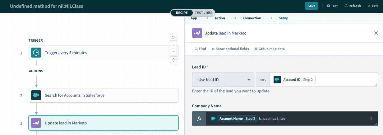 Example of using the safe navigation operator