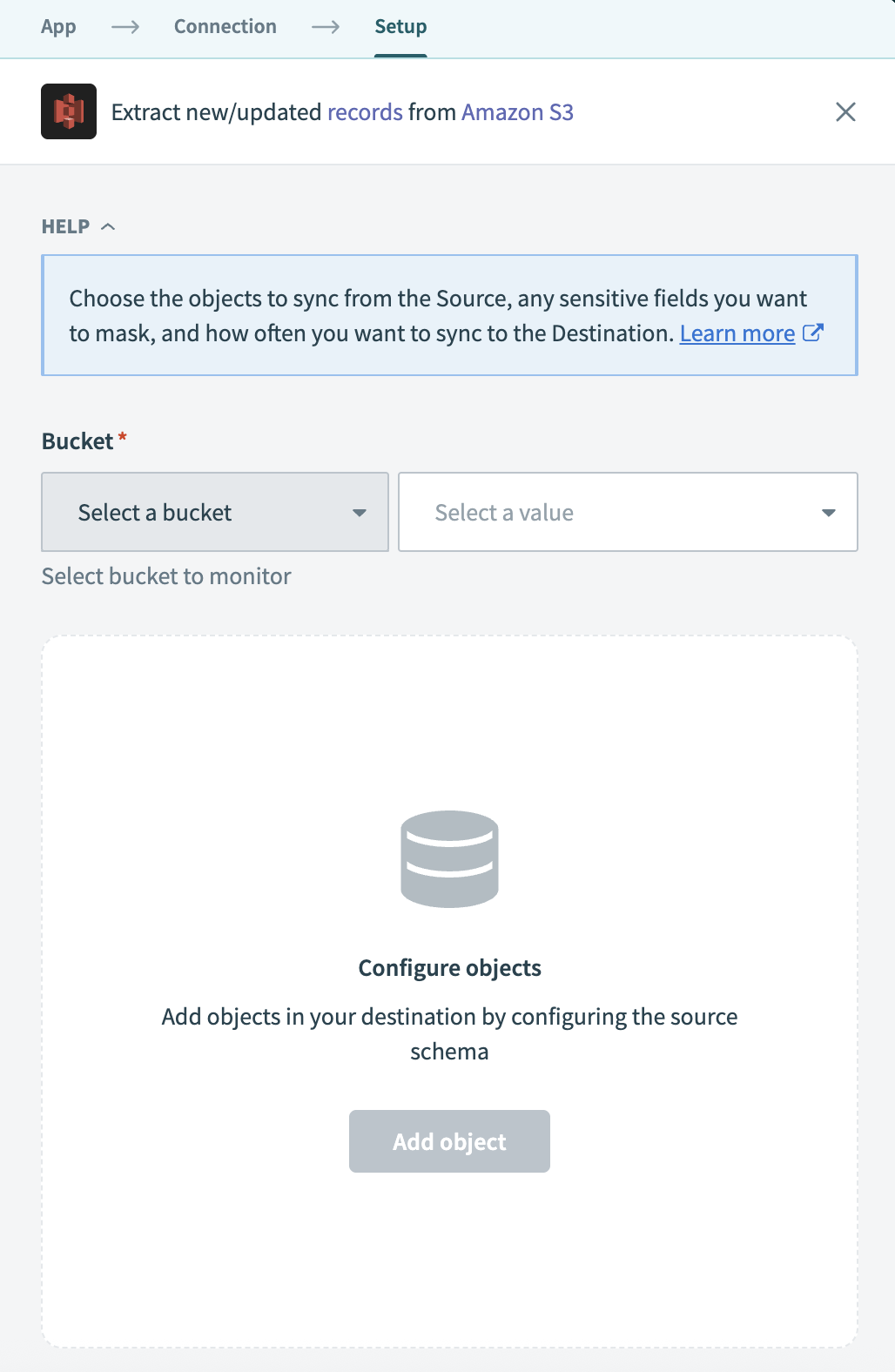 Select S3 bucket