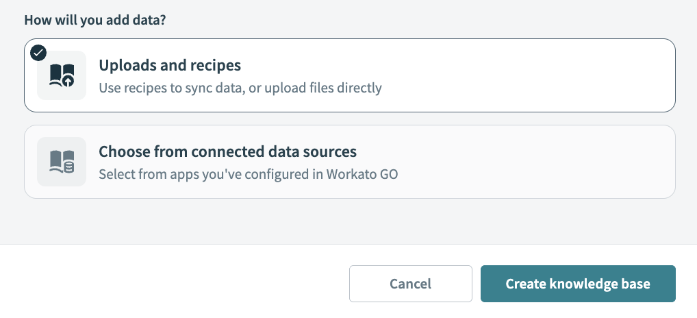 Knowledge recipes