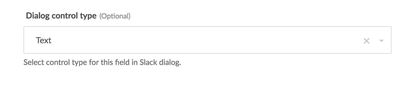 Text field config