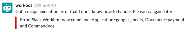 workbot recipe execution